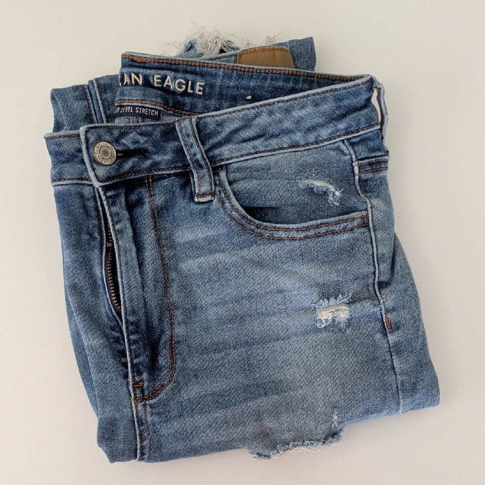 American Eagle Outfitters Distressed Blue Women's Jeggings